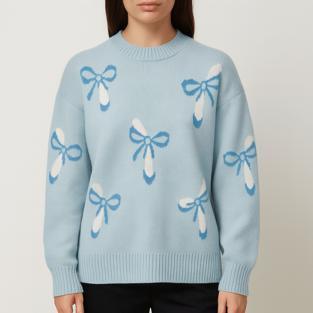 Bellmont | Oversized knit sweater with jacquard pattern