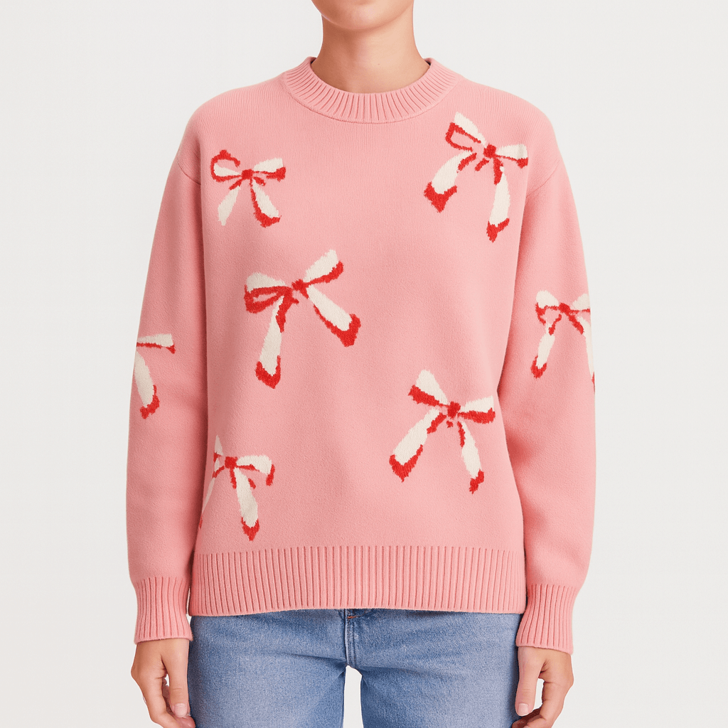Bellmont | Oversized knit sweater with jacquard pattern